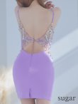 画像46: sugar x ARコラボカラーあり!!【ANGEL R/エンジェルアール】フロントビジュー/ メッシュ/ タイト/ ミニドレス/ キャバドレス[OF2] (46)