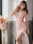 画像30: 【ANGEL R/エンジェルアール】キャミ/レースデザイン/ビジュー/ タイト/ スリット/ ロングドレス/ キャバドレス long[OF2] (30)
