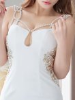 画像6: XSサイズあり【ANGEL R/エンジェルアール】クロスショルダービジュー/ タイト/ ミニドレス/ キャバドレス[OF2] (6)