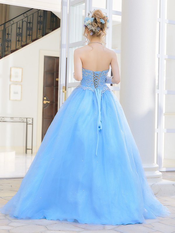 画像11: 【みゆう / 関西コレクション着用】【ANGEL R/エンジェルアール】ベア/ プリンセス/ ラメ/ ロング/ キャバドレスlong[OF2] (11)