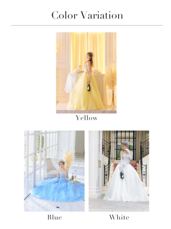 画像14: 【関西コレクション着用】【ANGEL R/エンジェルアール】ベア/ プリンセス/ ラメ/ ロング/ キャバドレスlong[OF2] (14)