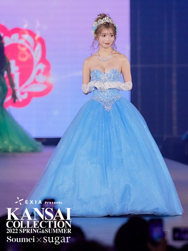 画像3: 【みゆう / 関西コレクション着用】【ANGEL R/エンジェルアール】ベア/ プリンセス/ ラメ/ ロング/ キャバドレスlong[OF2] (3)