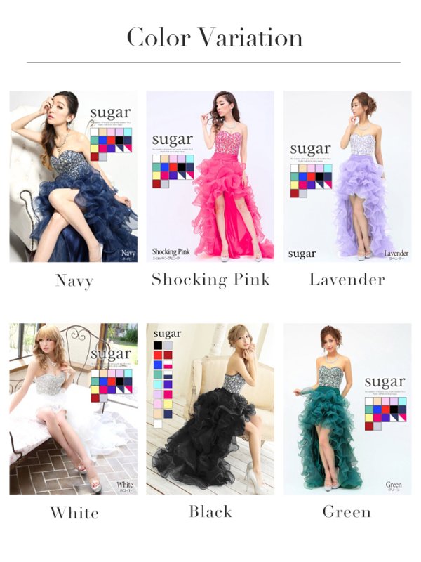 画像28: 【圓谷はく / 関西コレクション着用】【ANGEL R/エンジェルアール】【17color】ビジュー/ ベア/ ショートinロング/ プリンセス / キャバドレス long[OF2] (28)