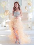 画像5: 【ANGEL R/エンジェルアール】【17color】ビジュー/ ベア/ ショートinロング/ プリンセス / キャバドレス long[OF2] (5)