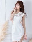 画像28: XSサイズあり【ANGEL R/エンジェルアール】ワンショル/ ギャザーパールビジューワンショルダー/ シアー/ タイト/ ミニドレス/ キャバドレス[OF2] (28)