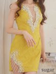 画像7: 【ANGEL R/エンジェルアール】バストカット/ パールビジュー/ クロス/ フラワーレース/ ノースリーブ/ タイト/ ミニドレス/ キャバドレス[OF2] (7)