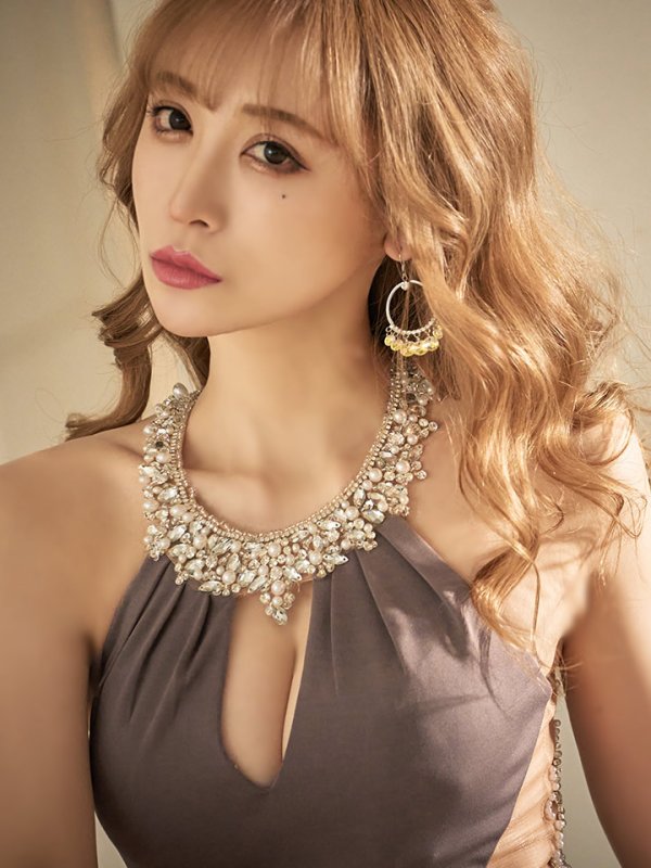 画像6: XSサイズあり【ANGEL R/エンジェルアール】バックラインビジュー/ バストギャザー/ アメスリ/ タイト/ ミニドレス/ キャバドレス[OF2] (6)