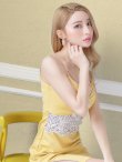 画像2: sugarオリジナルカラーあり☆XSサイズあり【ANGEL R/エンジェルアール】 キャミソール/ ウエストレース/ パール/ ビジュー/ タイト/ ミニドレス/ キャバドレス[OF2] (2)