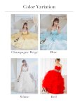 画像18: 【関西コレクション着用】【ANGEL R/エンジェルアール】ベア/ ウェディング/ バースデー/ プリンセス/ アッパーギャザービジュー/ フリル/ ロングドレス/ キャバドレス long[OF2] (18)