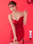 画像11: XSサイズあり【ANGEL R/エンジェルアール】ビックリボン/ キャミソール/ フラワーレース/ ワンカラー/ タイト/ ミニドレス/ キャバドレス[OF2] (11)