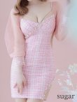 画像17: XSサイズあり【ANGEL R/エンジェルアール】チェック/ バストパールビジュー/ ロングスリーブ/ 長袖/ 袖あり/ タイト/ ミニドレス/ キャバドレス[OF2] (17)