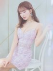 画像5: XSサイズあり【ANGEL R/エンジェルアール】チェックツイード/ ウエストパールビジュー/ フレア/ ミニドレス/ キャバドレス[OF2] (5)