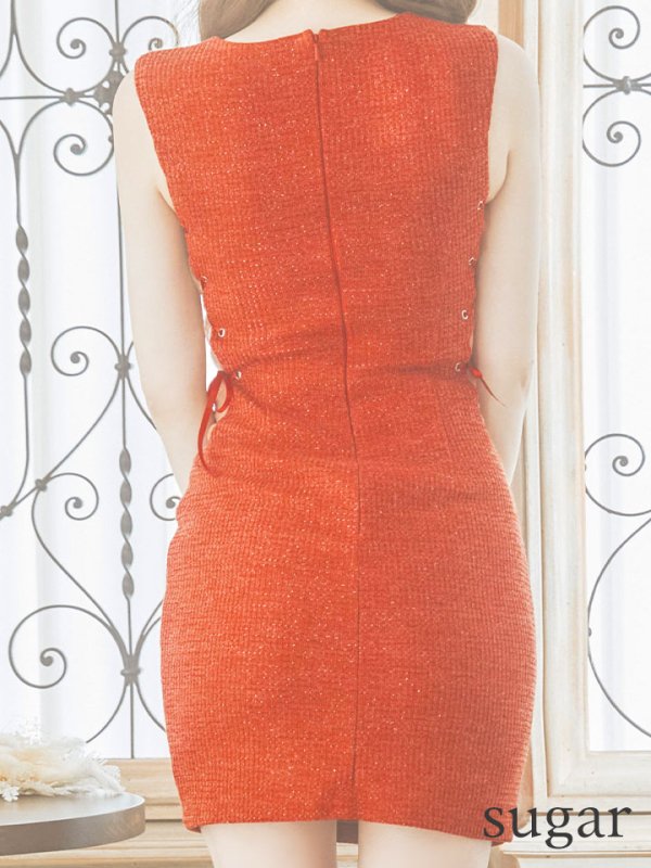 画像9: XSサイズあり【ANGEL R/エンジェルアール】サイドスピンドル/ バストオープンビジュー/ バストカット/ タイト/ ミニドレス/ キャバドレス[OF2] (9)