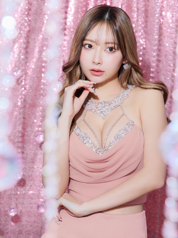 画像5: XSサイズあり【ANGEL R/エンジェルアール】デコルテビジュー/ バストドレープ/ マイクロミニ/ タイト/ミニドレス/ キャバドレス[OF2] (5)