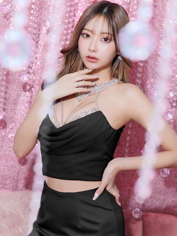 画像14: XSサイズあり【ANGEL R/エンジェルアール】デコルテビジュー/ バストドレープ/ マイクロミニ/ タイト/ミニドレス/ キャバドレス[OF2] (14)