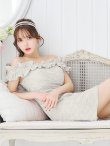 画像18: XSサイズあり【ANGEL R/エンジェルアール】ツイード/ ビジュー/ フリル/ オフショルダー/ フレア/ミニドレス/ キャバドレス[OF2] (18)