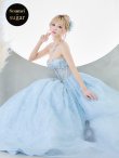 画像1: 【関西コレクション着用】【ANGEL R/エンジェルアール】ベア/ ウェディング/ バースデー/ プリンセス/ コルセット/ フラワーレース/ バストビジュー/ ウエストシースルー/ キャバドレスlong[HC03] (1)