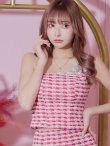 画像11: sugar限定☆ XSサイズあり【ANGEL R/エンジェルアール】アシンメトリーショルダー/ チェック/ セパレート/ マイクロミニ/ セットアップ/ タイト/ ミニドレス/ キャバドレス[OF2] (11)