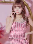 画像3: sugar限定☆ XSサイズあり【Angel R/エンジェルアール】アシンメトリーショルダー/ チェック/ セパレート/ マイクロミニ/ セットアップ/ タイト/ ミニドレス/ キャバドレス (3)