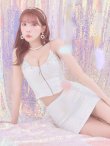 画像4: sugarコラボ商品☆XSサイズあり【ANGEL R/エンジェルアール】スパンコール/ フロントジップ/ キャミ/ タイト/ マイクロミニドレス/ キャバドレス[OF2] (4)