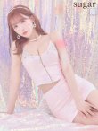 画像11: sugarコラボ商品☆XSサイズあり【ANGEL R/エンジェルアール】スパンコール/ フロントジップ/ キャミ/ タイト/ マイクロミニドレス/ キャバドレス[OF2] (11)