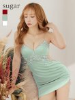 画像16: XSサイズあり【ANGEL R/エンジェルアール】バストウエストグラデーションビジュー/ キャミソール/ シンプル/ ワンカラー/ タイト/ ストレッチ/ ミニドレス/ キャバドレス[OF2] (16)