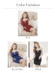 画像25: XSサイズあり【ANGEL R/エンジェルアール】ビッグリボンバックル/ ビジュー/ タック/ キャミソール/ タイト/ ワンカラー/ ミニドレス/ キャバドレス[OF2] (25)