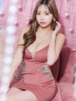 画像8: XSサイズあり【ANGEL R/エンジェルアール】キャミソール/ ワンカラー/ バストサイドパール/ ビジュー/ タイト/ ミニドレス/ キャバドレス[OF2] (8)