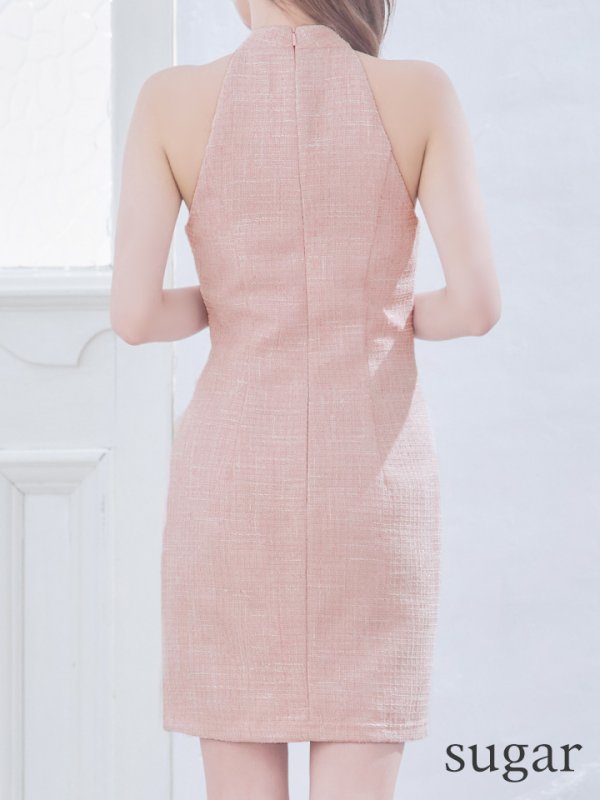 画像20: XSサイズあり【ANGEL R/エンジェルアール】ホルターネック/ バストカット/ ツイード/ タイト/ ミニドレス/ キャバドレス[OF2] (20)