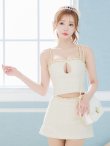 画像9: XSサイズあり【ANGEL R/エンジェルアール】チェーンライン/ オープンバスト/ セパレート/ ツイード/ セットアップ/ タイト/ ミニドレス/ キャバドレス[OF2] (9)