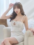 画像6: XSサイズあり【ANGEL R/エンジェルアール】オープンバスト/ ビジューミックス/ セパレート/ ツイード/ セットアップ/ タイト/ マイクロミニ/ ミニドレス/ キャバドレス[OF2] (6)