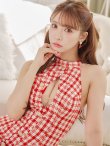 画像5: sugar限定☆ XSサイズあり【ANGEL R/エンジェルアール】チェック/ ツイード/ バストカット/ ノースリーブ/ タイト/ ミニドレス/ キャバドレス[OF2] (5)
