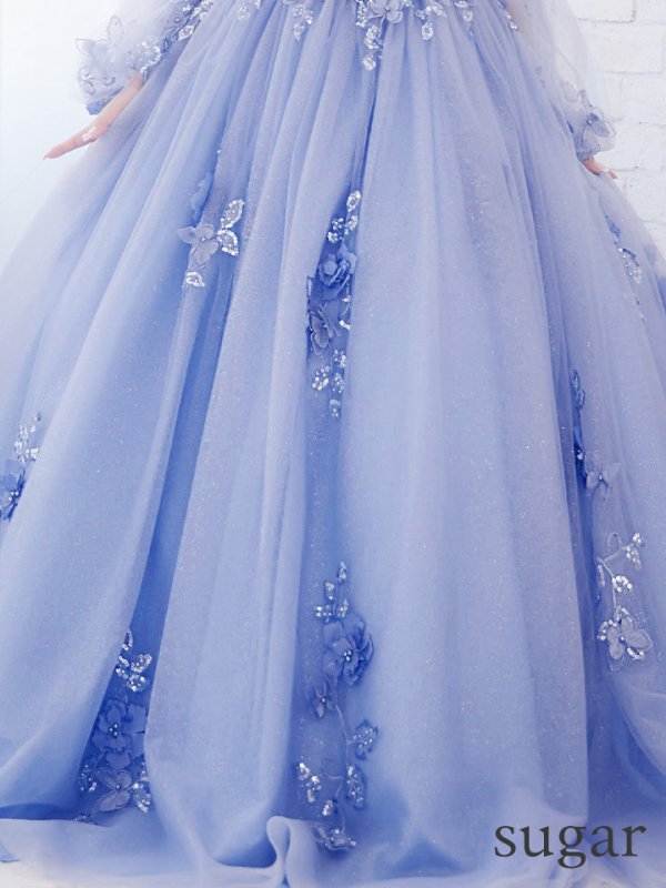 画像16: 【ANGEL R/エンジェルアール】ベア/ 立体フラワー/ ウェディング/ バースデー/ プリンセス/ フレア/ ロングドレス/ キャバドレスlong[HC03] (16)