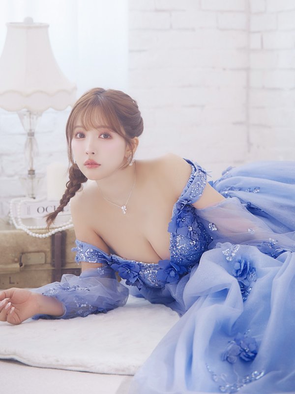 画像9: 【ANGEL R/エンジェルアール】ベア/ 立体フラワー/ ウェディング/ バースデー/ プリンセス/ フレア/ ロングドレス/ キャバドレスlong[HC03] (9)