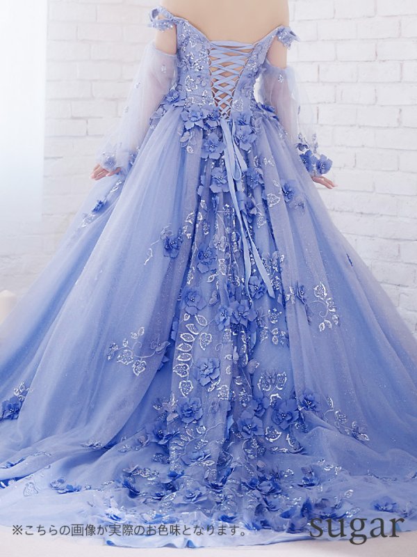 画像14: 【ANGEL R/エンジェルアール】ベア/ 立体フラワー/ ウェディング/ バースデー/ プリンセス/ フレア/ ロングドレス/ キャバドレスlong[HC03] (14)