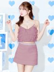 画像13: XSサイズあり【ANGEL R/エンジェルアール】 アッパーフリル/ バストウエストビジュー/ セパレート/ フレア/ マイクロミニ/ ミニドレス/ キャバドレス[OF2] (13)