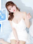 画像3: XSサイズあり【ANGEL R/エンジェルアール】 アッパーフリル/ バストウエストビジュー/ セパレート/ フレア/ マイクロミニ/ ミニドレス/ キャバドレス[OF2] (3)