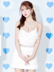 画像5: XSサイズあり【ANGEL R/エンジェルアール】 アッパーフリル/ バストウエストビジュー/ セパレート/ フレア/ マイクロミニ/ ミニドレス/ キャバドレス[OF2] (5)