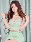 画像21: XSサイズあり【ANGEL R/エンジェルアール】バストビジュー/ ファスナー/ キャミソール/ セパレート/ マイクロミニ/ タイト/ ミニドレス/ キャバドレス[OF2] (21)