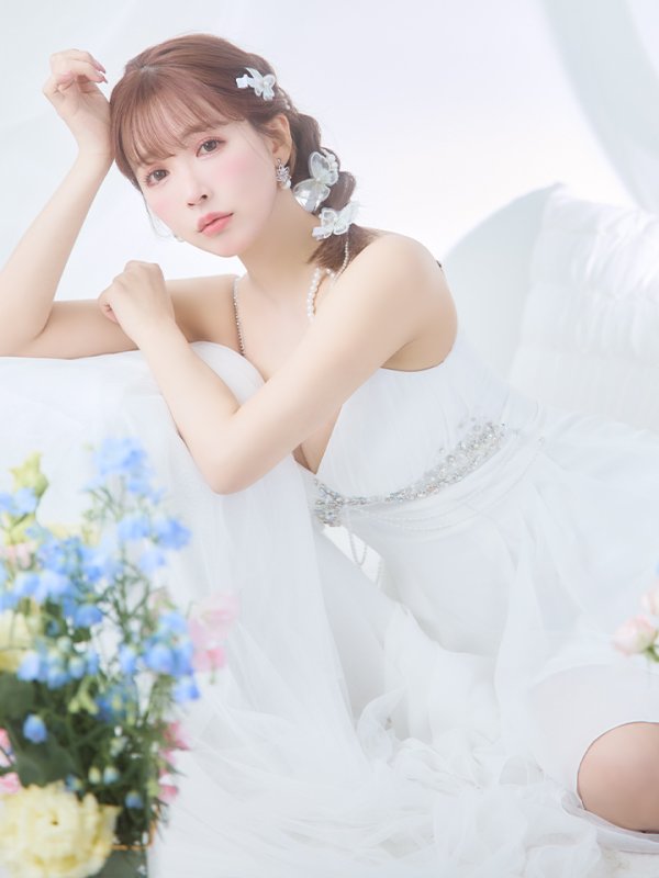 画像3: XSサイズあり【ANGEL R/エンジェルアール】パールチェーン/ バストビジュー/ キャミソール/ フレア/ ミニドレス/ キャバドレス[OF2] (3)