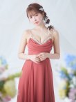 画像7: 【ANGEL R/エンジェルアール】バストビジュー/ ビーズ/ フロントタック/ キャミソール/ フレア/ ワンカラー/ ロングドレス/ キャバドレス long[OF2] (7)