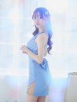 画像19: XSサイズあり【ANGEL R/エンジェルアール】バッククロスリボンデザイン/ バストギャザー/ ビジュー/ タイト/ ミニドレス/ キャバドレス[OF2] (19)