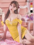 画像4: XSサイズあり【ANGEL R/エンジェルアール】 シフォンスリーブ/ ビジュー/ メッシュ/ ミニドレス/ キャバドレス[OF2] (4)