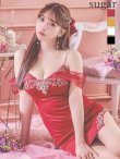 画像7: XSサイズあり【ANGEL R/エンジェルアール】 シフォンスリーブ/ ビジュー/ メッシュ/ ミニドレス/ キャバドレス[OF2] (7)