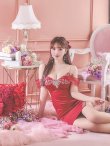 画像9: XSサイズあり【ANGEL R/エンジェルアール】 シフォンスリーブ/ ビジュー/ メッシュ/ ミニドレス/ キャバドレス[OF2] (9)