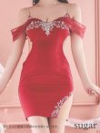 画像14: XSサイズあり【ANGEL R/エンジェルアール】 シフォンスリーブ/ ビジュー/ メッシュ/ ミニドレス/ キャバドレス[OF2] (14)