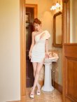 ホワイト　モデル：ゆめ　身長：160cm　着用サイズ：Sサイズ