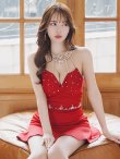画像6: XSサイズあり【ANGEL R/エンジェルアール】バストツイストデザイン/ デコルテビジュー/ セパレートスタイル/ マイクロミニ/ ミニドレス/ キャバドレス[OF2] (6)
