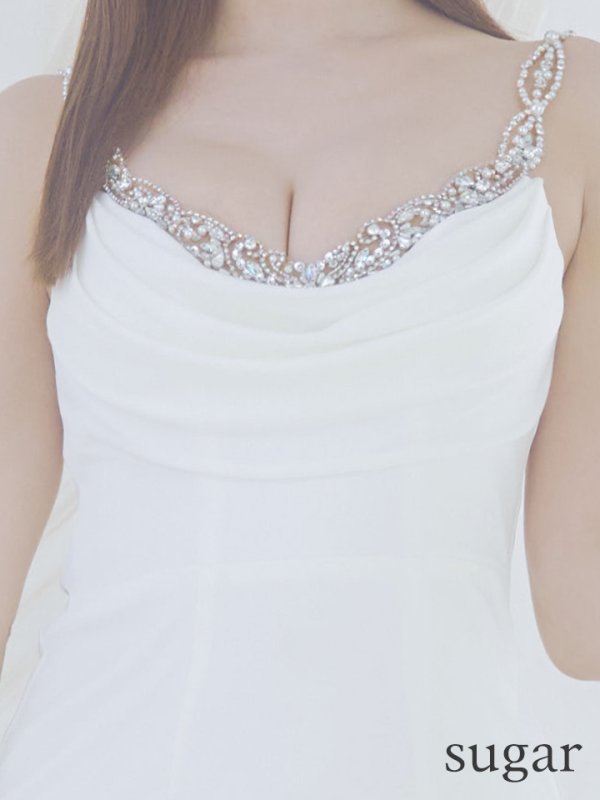 画像10: XSサイズあり【ANGEL R/エンジェルアール】ドレープ/ ビジュー/ ストレッチ/ マイクロミニ/ タイト/ ミニドレス/ キャバドレス[OF2] (10)