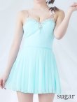 画像8: XSサイズあり【ANGEL R/エンジェルアール】バストストーンビジュー/ セパレート/ キャミソール/ セットアップ/ プリーツシフォンスカート/ フレア/ マイクロミニ/ ミニドレス/ キャバドレス[OF2] (8)
